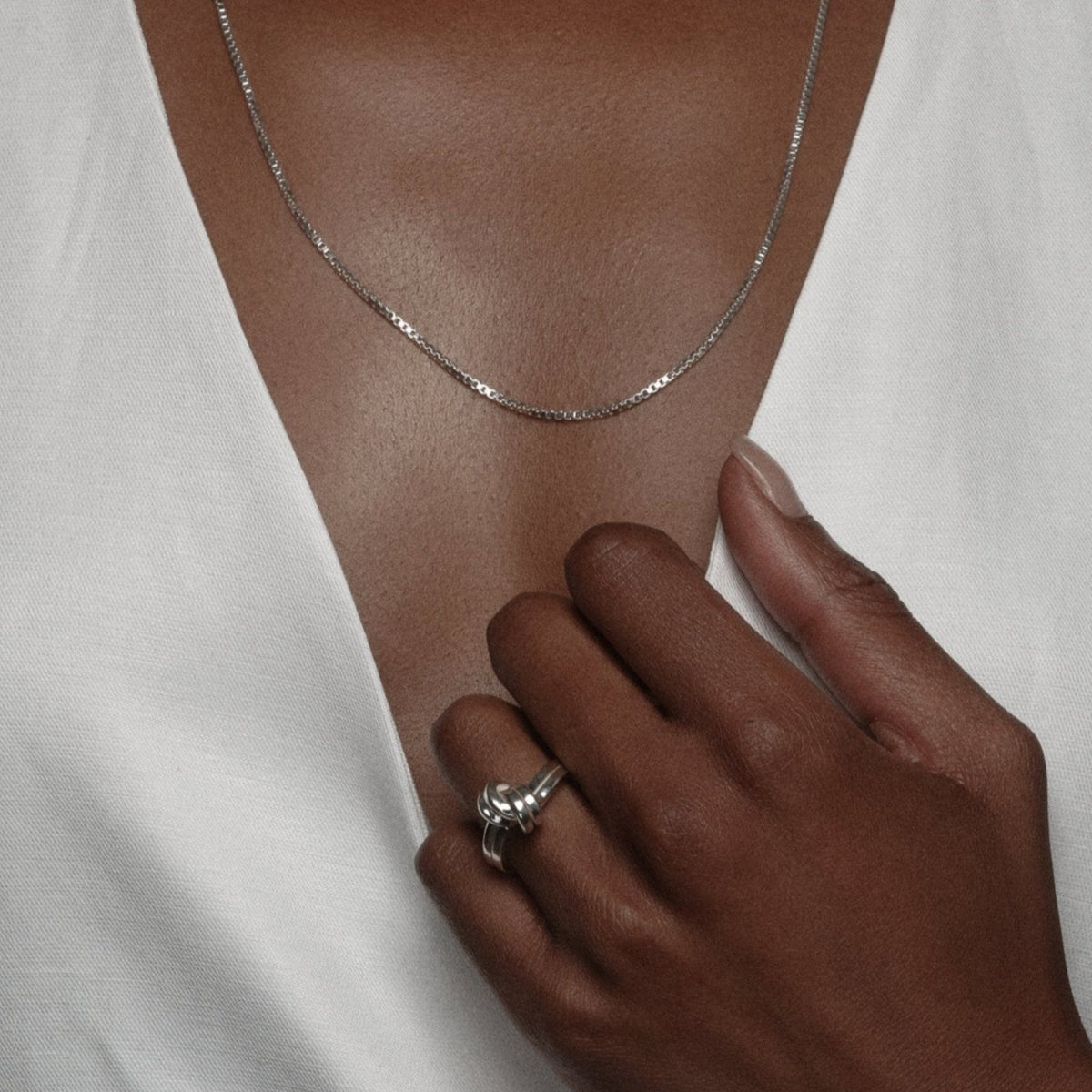 Bague double nœuds par la créatrice Aurore Havenne