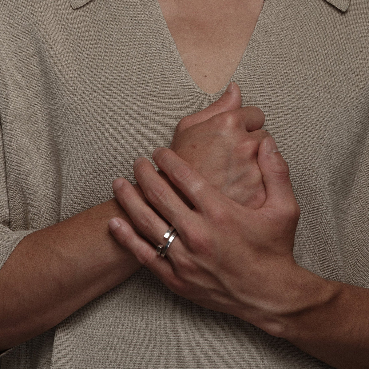 Silver Wire Open Ring 3mm by Aurore Havenne