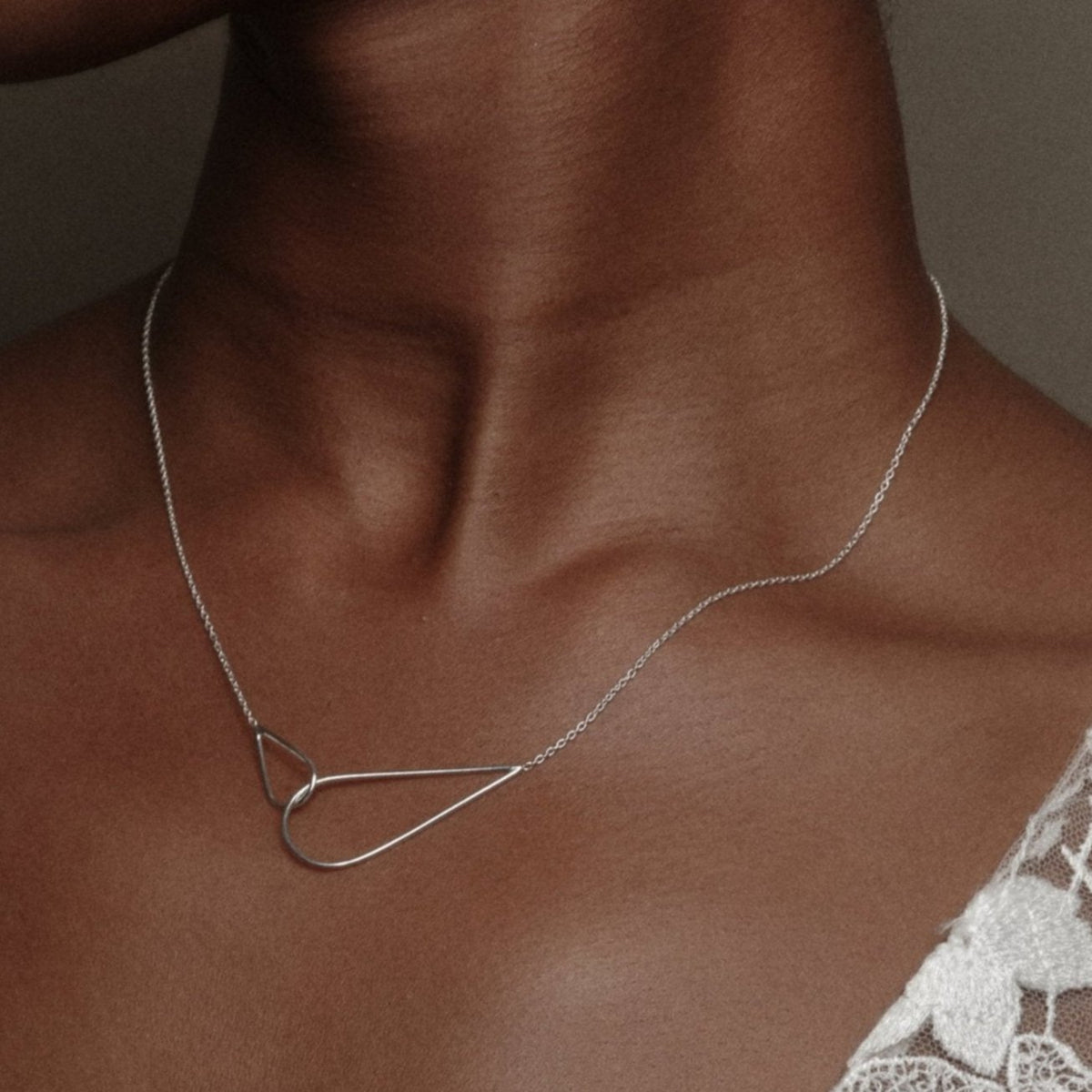 Sterling Silver Raindrops Necklace by Aurore Havenne