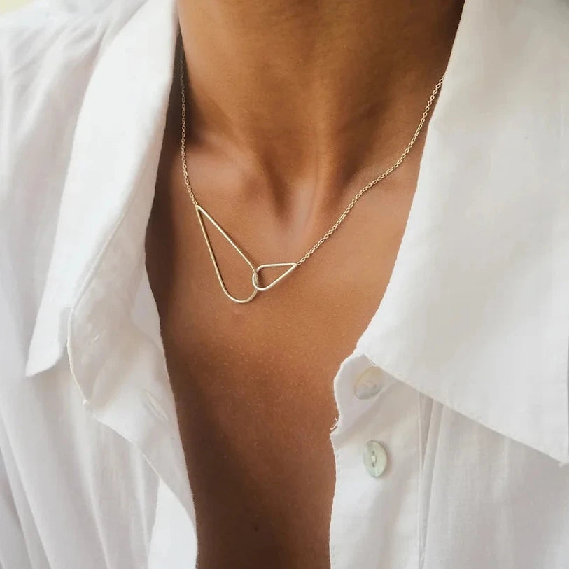 The Silver Raindrops duo - Earrings & Necklace