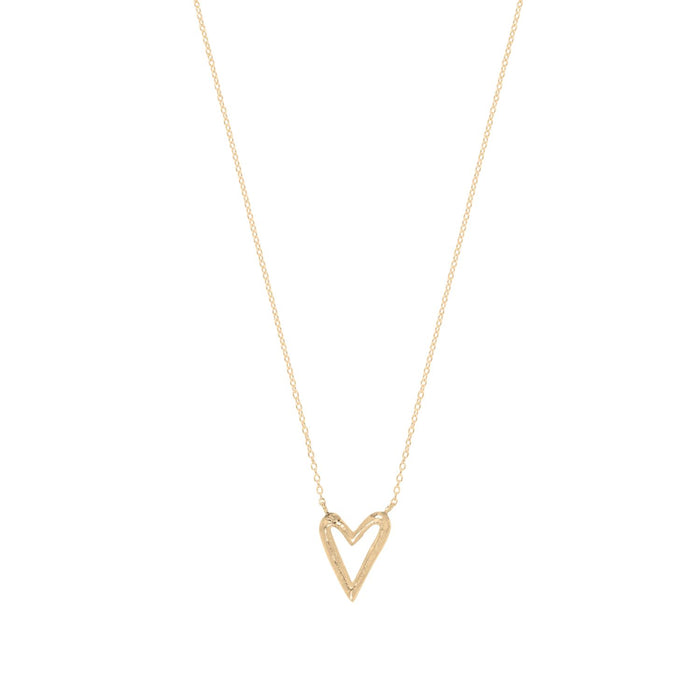 Gold-Plated Silver Small Heart Necklace by Aurore Havenne