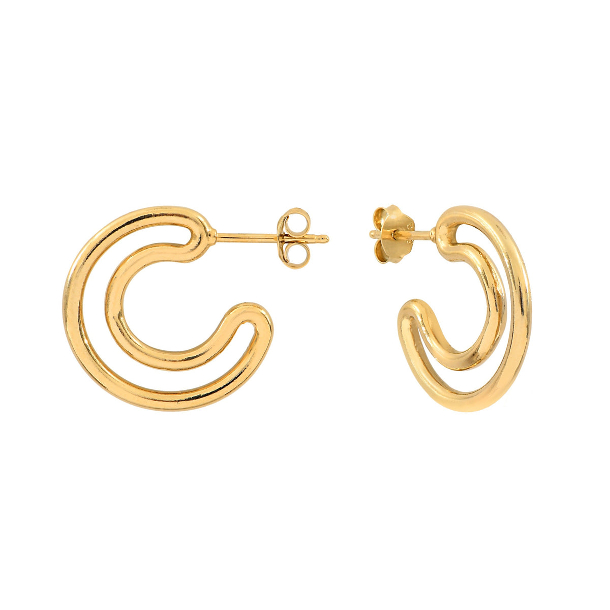 Gold-Plated Silver Artémis Earrings by Aurore Havenne