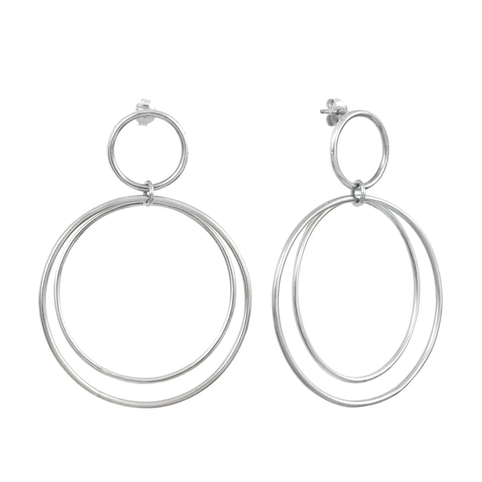 Silver Calista Versatile Earrings