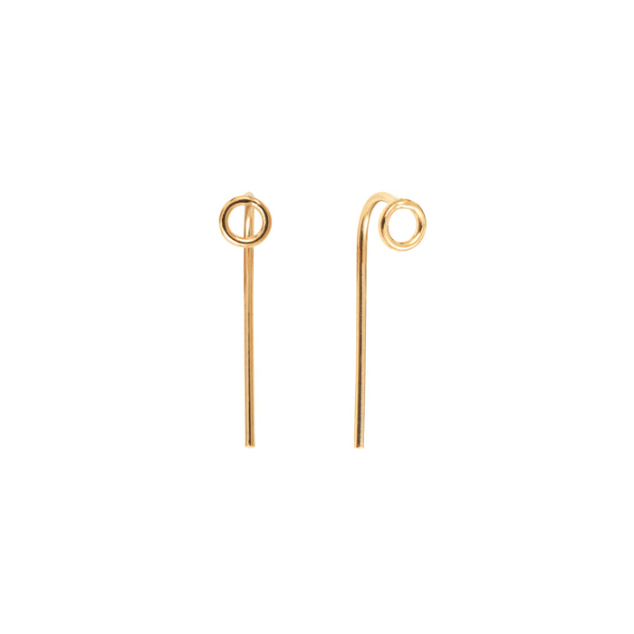 Gold plated silver Carla earrings