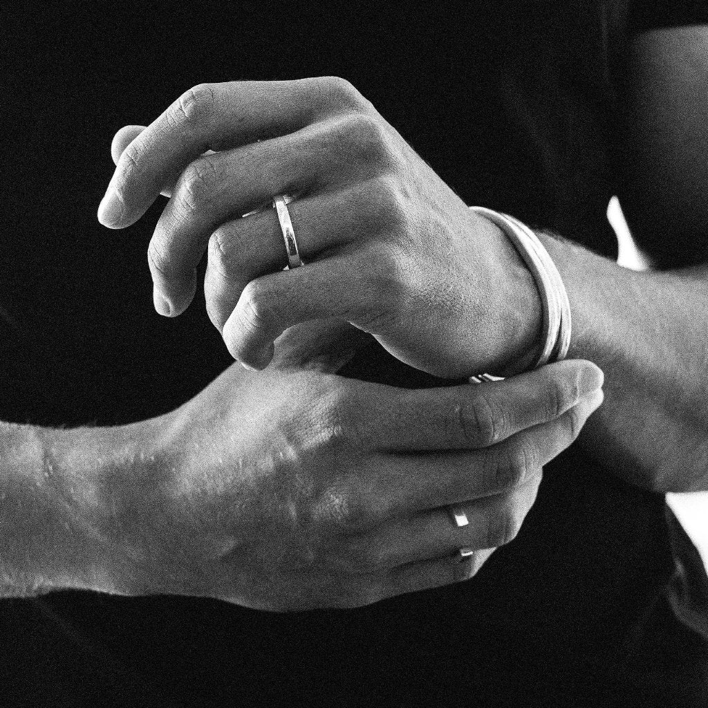 Bague Wire en argent plaqué or 3 mm, bijou intemporel unisexe bijoux homme et femme