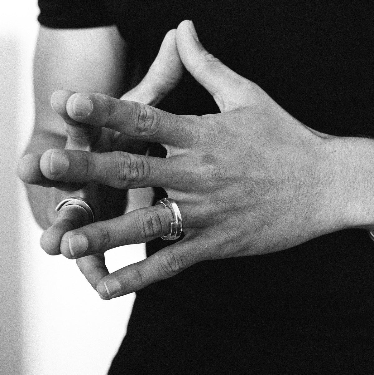 Bague Wire en argent plaqué or, à porter seule ou en superposition, bijou unisexe pour homme ou femme, bijouterie belge
