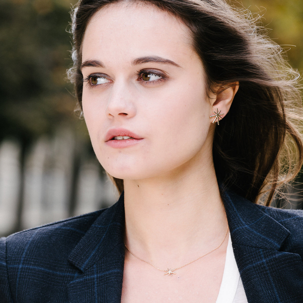 Gold-Plated Sterling Silver Gemma Earrings by Aurore Havenne