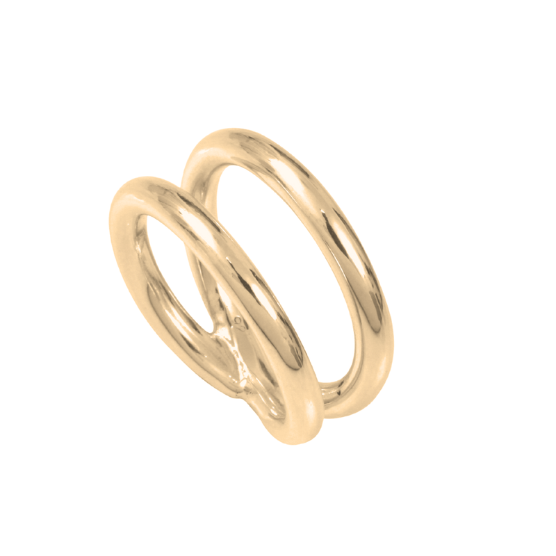 Gold-Plated Silver Infinity Ring n°1