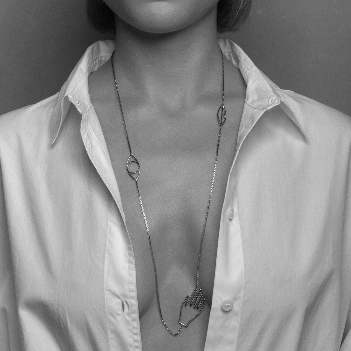 Sterling Silver Maya Necklace by Aurore Havenne x Kit Agar