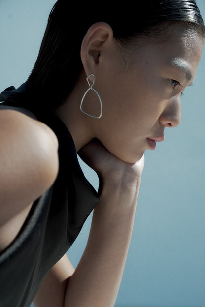 Silver Héméra Nue Earrings