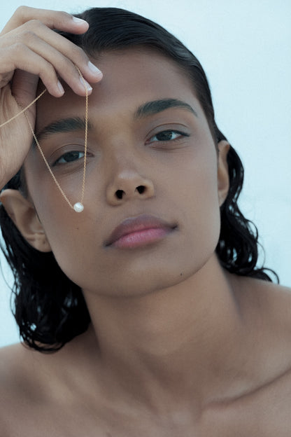 Verguld Zilveren & Zoetwater Parels Ephyra Ketting