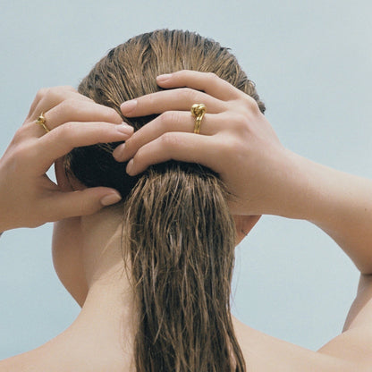 Gold-Plated Silver Double Knot Ring