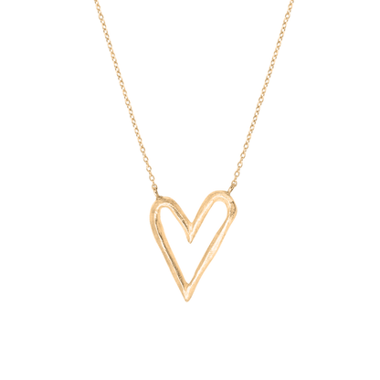 Collier Big Heart Vermeil 