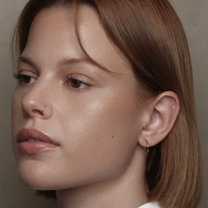 Gold-Plated Silver Wire Earrings 1mm by Aurore Havenne