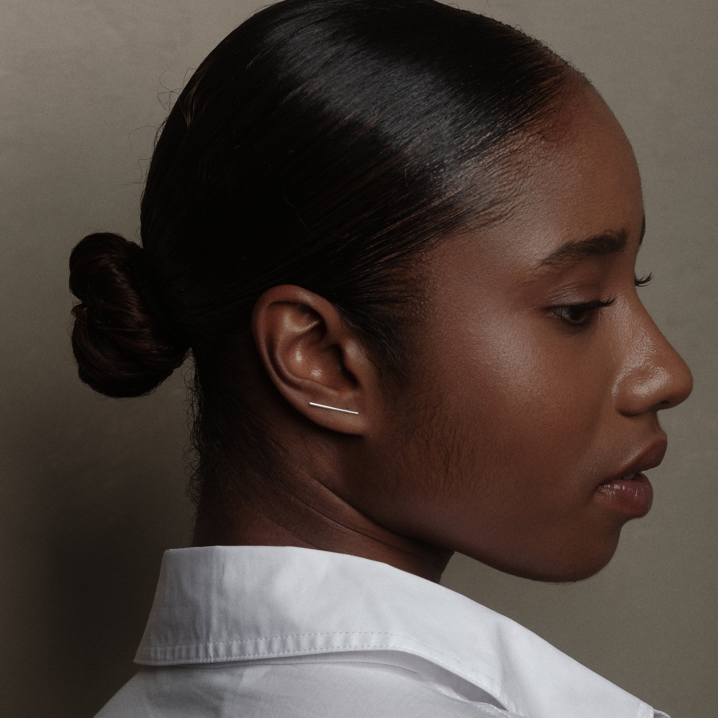 Boucles d'oreilles Daria en argent par la créatrice belge Aurore Havenne