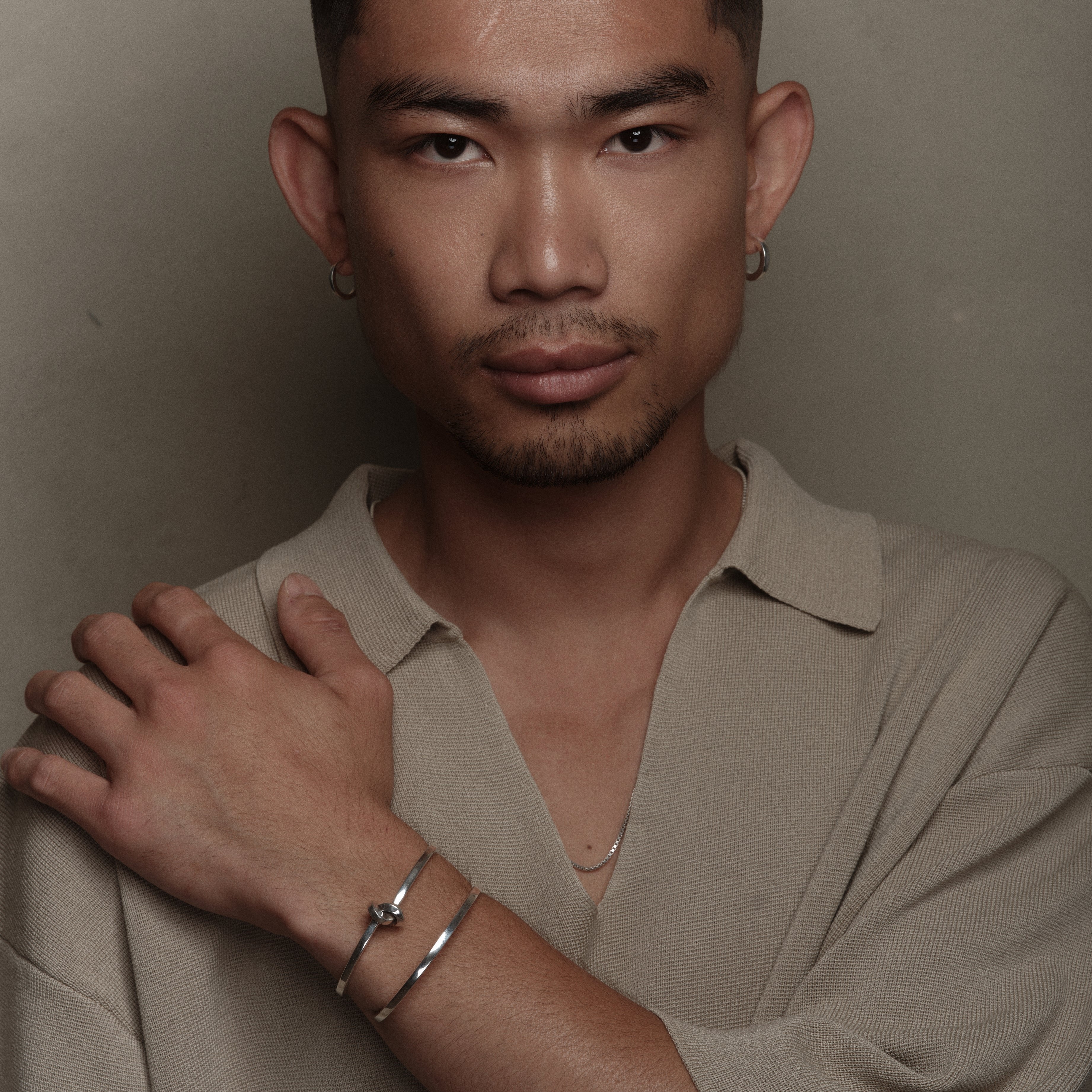 Open Bracelet 3mm en argent par la créatrice belge Aurore Havenne