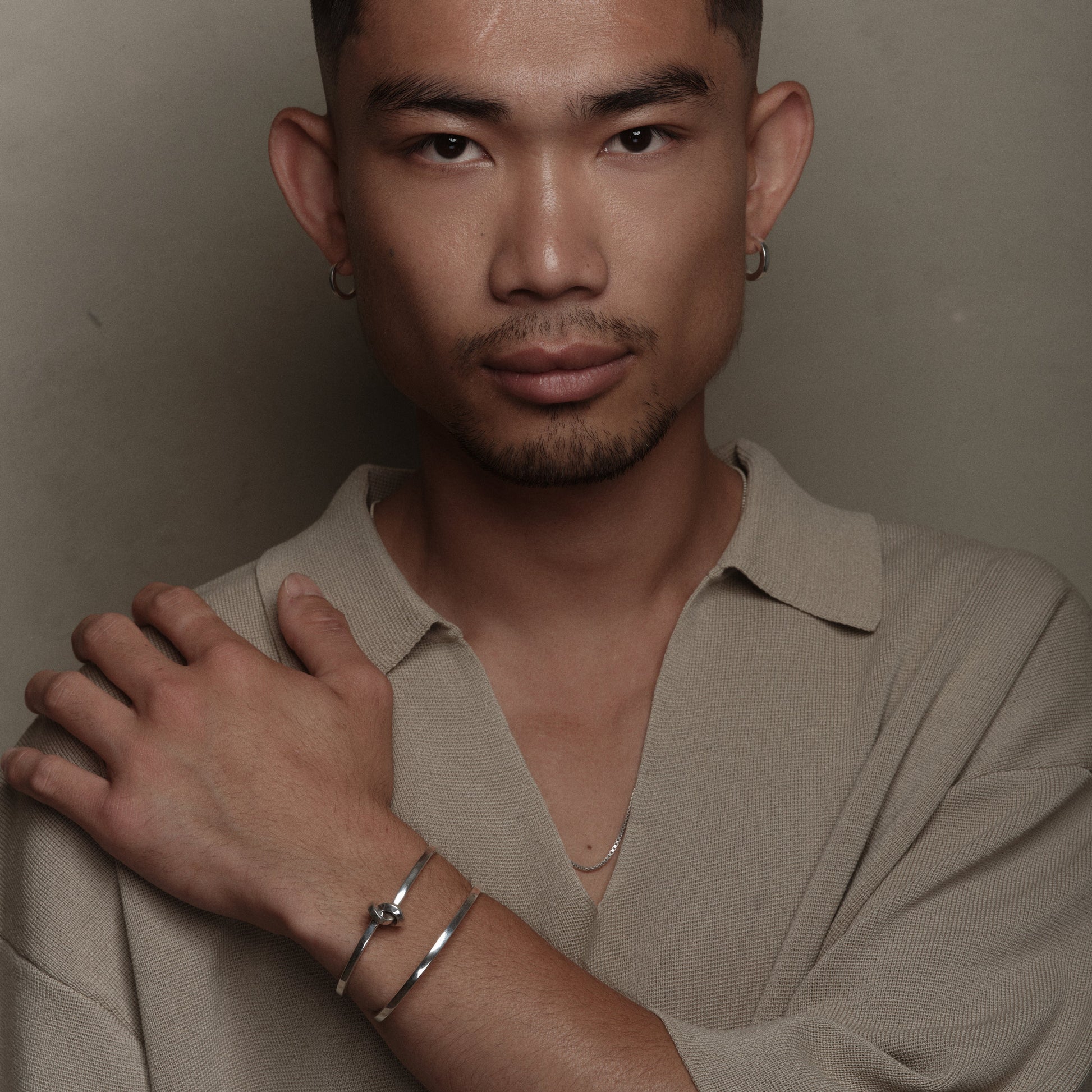 Open Bracelet 3mm en argent par la créatrice belge Aurore Havenne