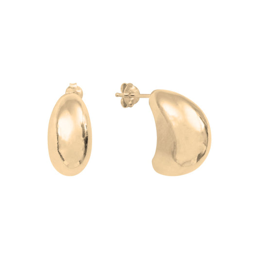 Gold-Plated Silver Bubble Big Earrings by Aurore Havenne