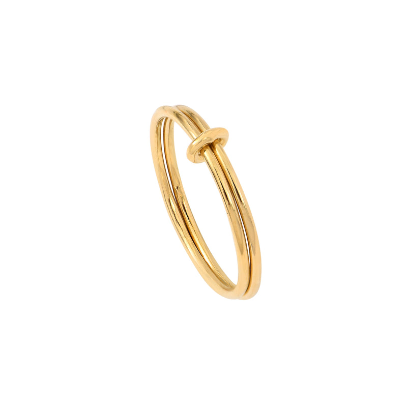 Gold plated silver Billie 1mm Ring