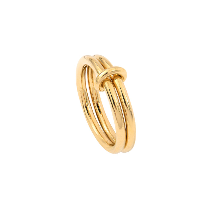 Gold plated silver Billie 2mm Ring
