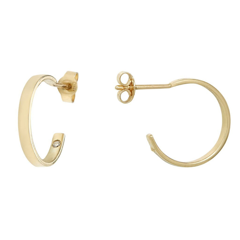 Fairmined Gold & Lab-Grown Diamond Earrings