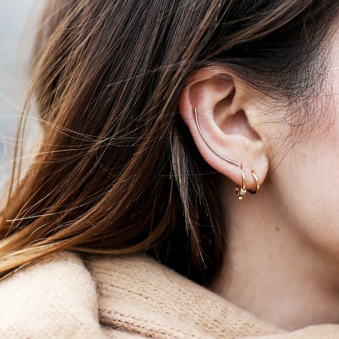 Les boucles d'oreilles Milla par la créatrice Aurore Havenne
