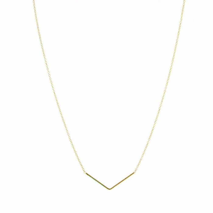 Gold Plated Silver Unity Triangle Necklace
