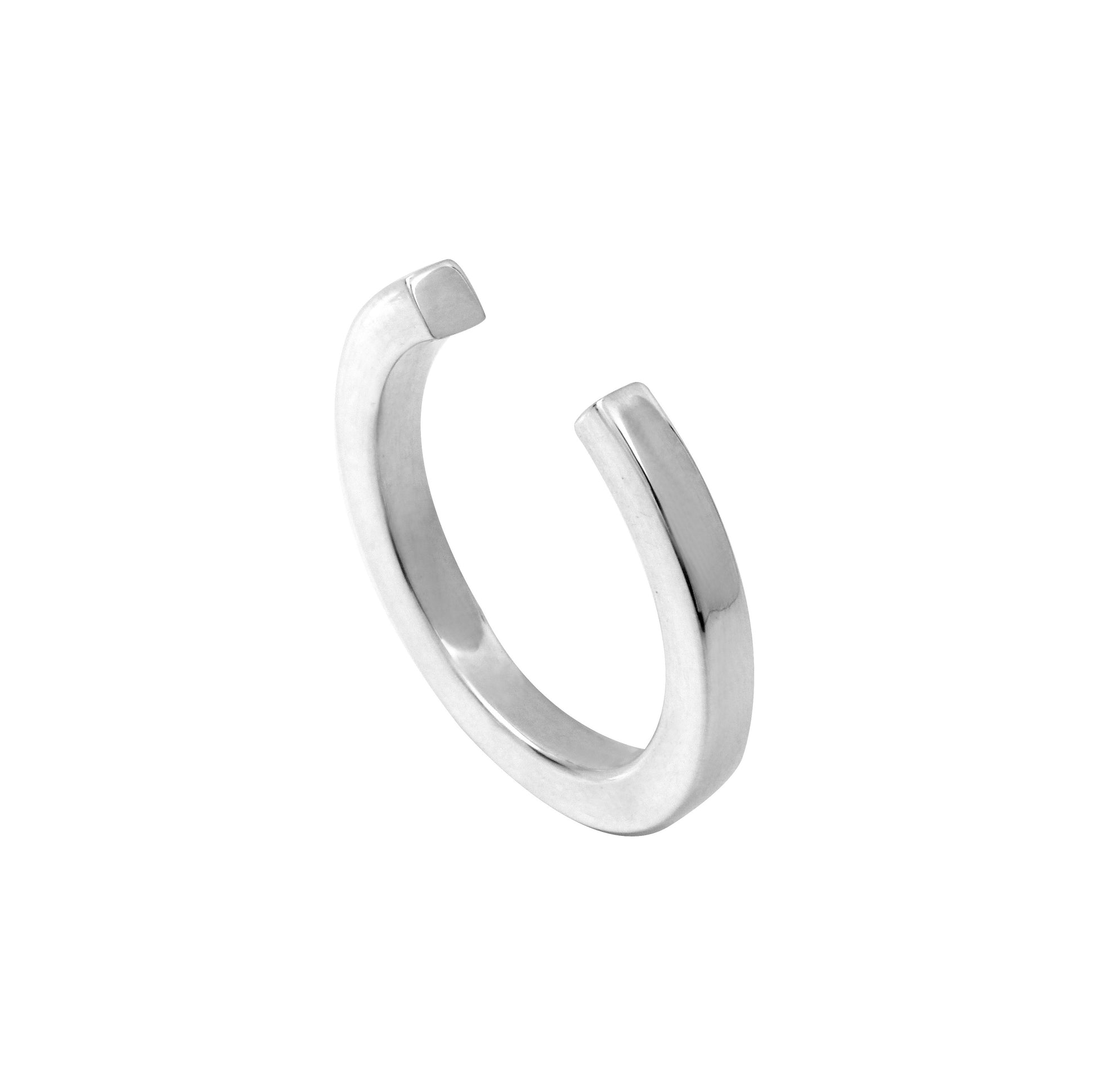 Silver Wire Open Ring 3mm by Aurore Havenne
