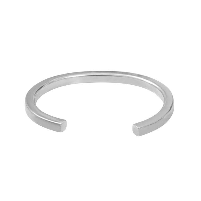 Silver Wire Open Bracelet 5mm