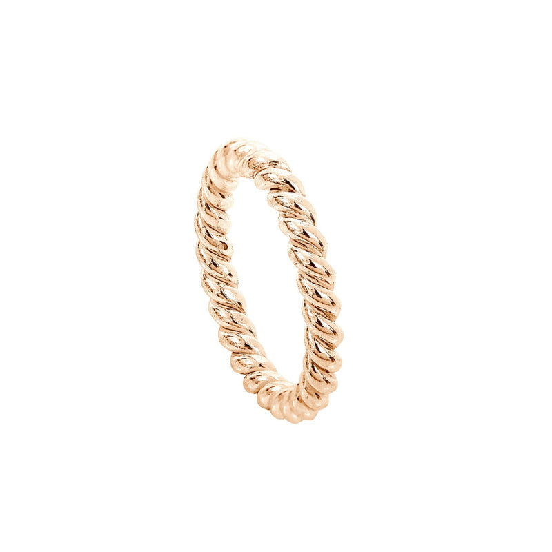 Gold Plated Silver Twist Ring