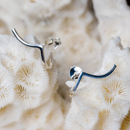 Silver Rhéa Earrings by Aurore Havenne